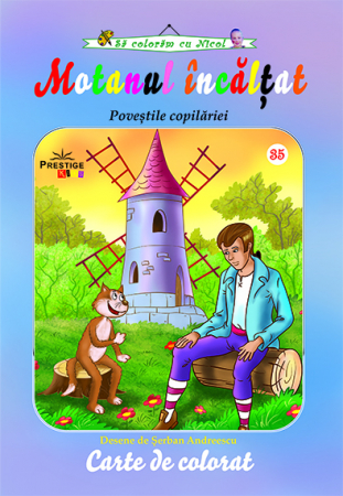 Sa coloram cu Nicol - Motanul incaltat - carte de colorat
