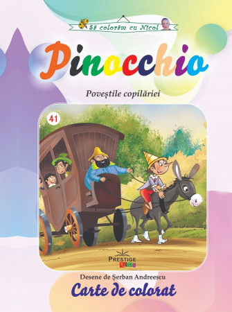 Sa coloram cu Nicol - Pinocchio. Povestile Copilariei. Carte de colorat