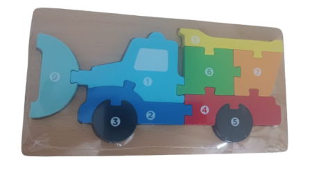 Puzzle 3D Excavator Montessori [3]