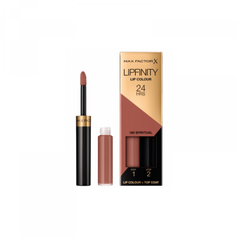 Luciu si balsam de buze - Ruj rezistent la transfer Max Factor Lipfinity, 180 Spiritual