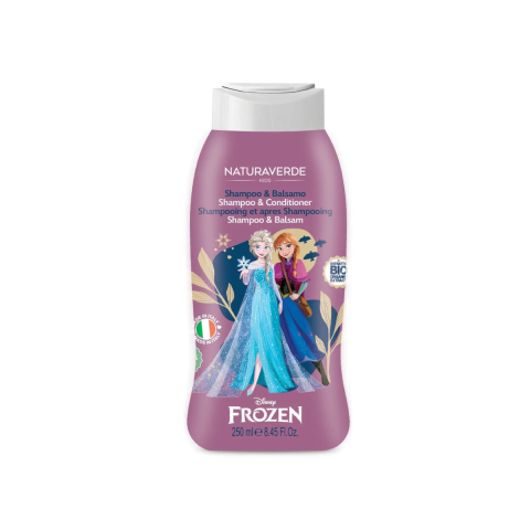 Sampon si balsam copii - Sampon & Balsam Frozen II, Naturaverde kids, 250 ml