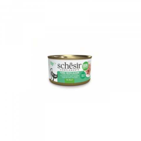 Hrana - Schesir Complements Cat , Ton cu alge marine în aspic , 70 g .
