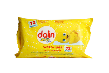 Igiena si Ingrijire - Servetele umede soft & clean 72 buc Dalin