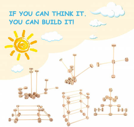 Creativitate si Indemanare - Set de construit din lemn - Ileana Prodexim