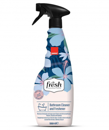 Solutii suprafete baie - Solutie pentru curatarea si improspatarea Sano Fresh Home Bathroom Cleaner & Refreshener 500ml