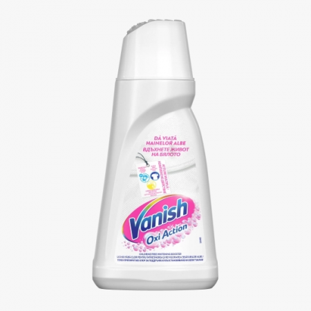 Indepartare Pete - Solutie pentru Indepartarea Petelor pentru Haine Albe Vanish White, 1L