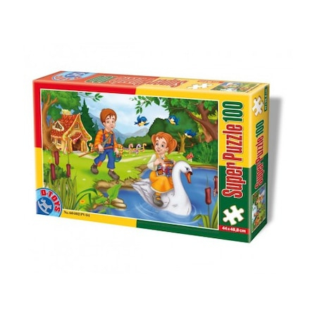 Jucarii, Copii & Bebe - Super Puzzle Hansel si Gretel 100 Piese #60402 PV 04