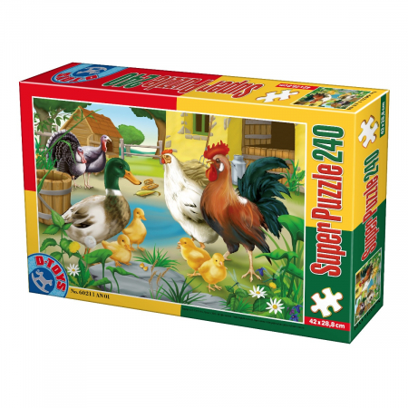 Jocuri & Jucarii - Super Puzzle Pasari 160 Piese D-TOYS