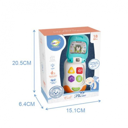 Creativitate si Indemanare - Telefon de Jucarie pentru Bebelusi cu Clapeta. Chimstar - Ileana Prodexim