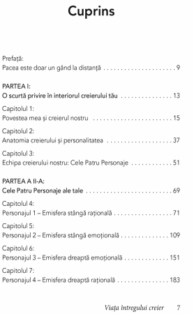 Viata intregului Creier. Anatomia alegerii si cele ,, Patru Personaje" care ne conduc viata [1]