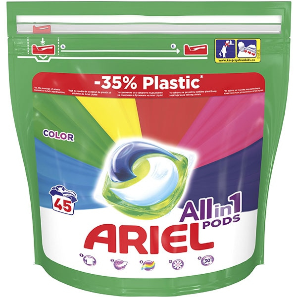 Detergent Capsule Ariel All in One PODS color, 45 spalari [1]