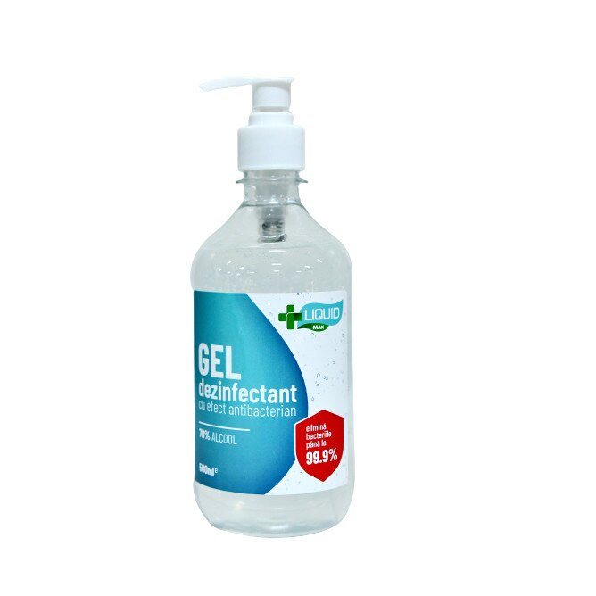 LIQUID MAX- dezinfectant maini cu efect antibacterian 70% alc. 500 ml avizat [1]
