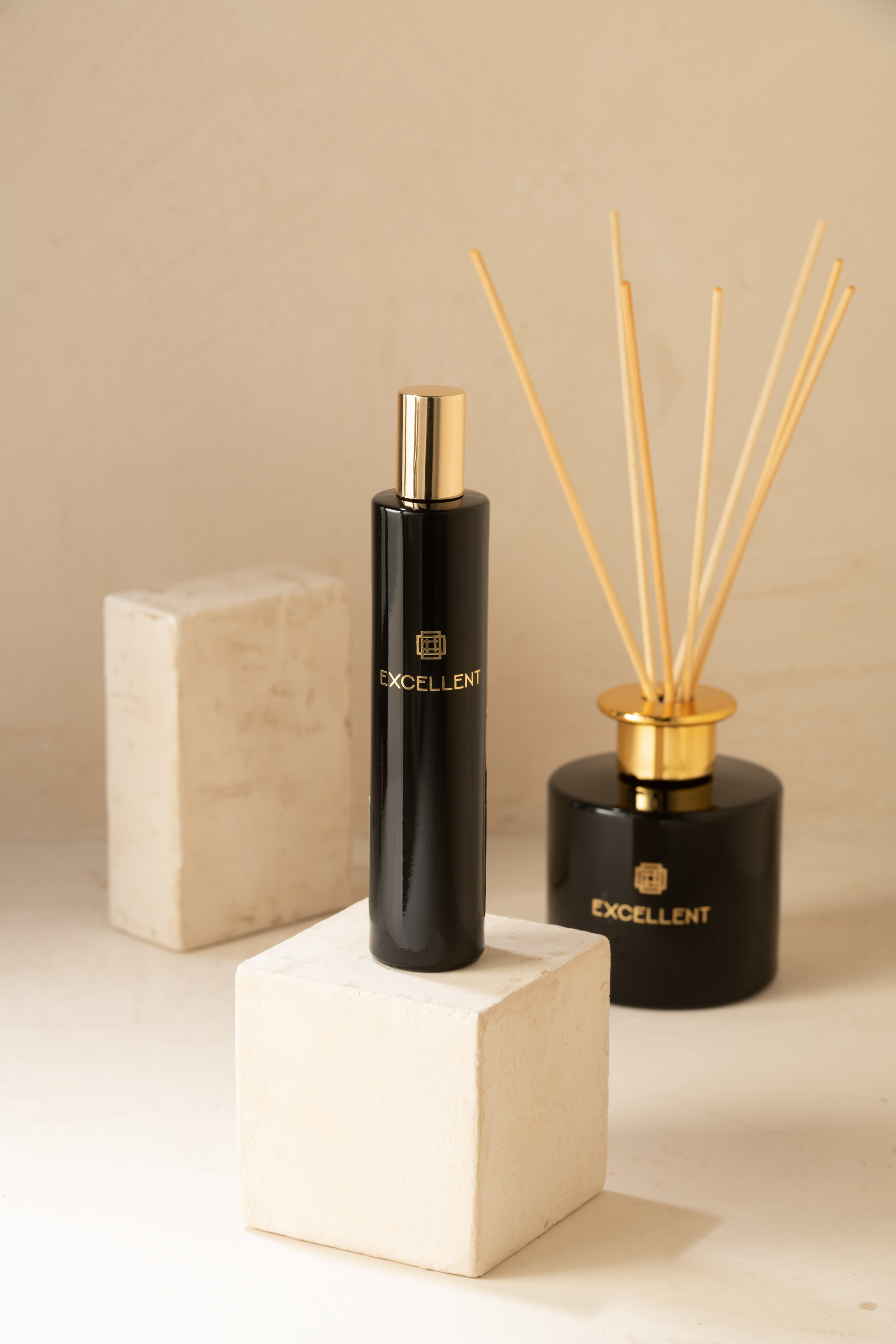 SALE % - Odorizant, Sticla, Negru, 3x3x16 cm