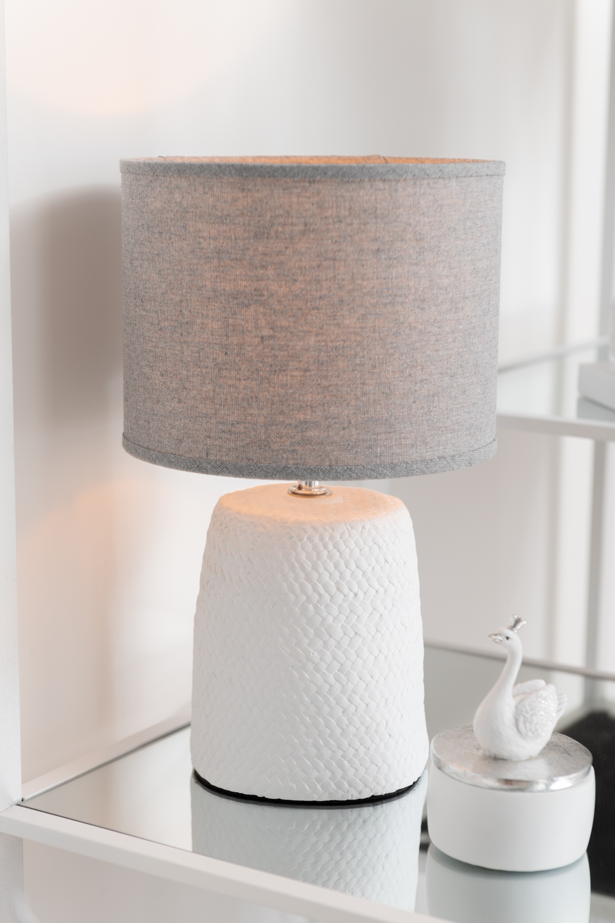 SALE % - Cutie Swan Alb/argintiu