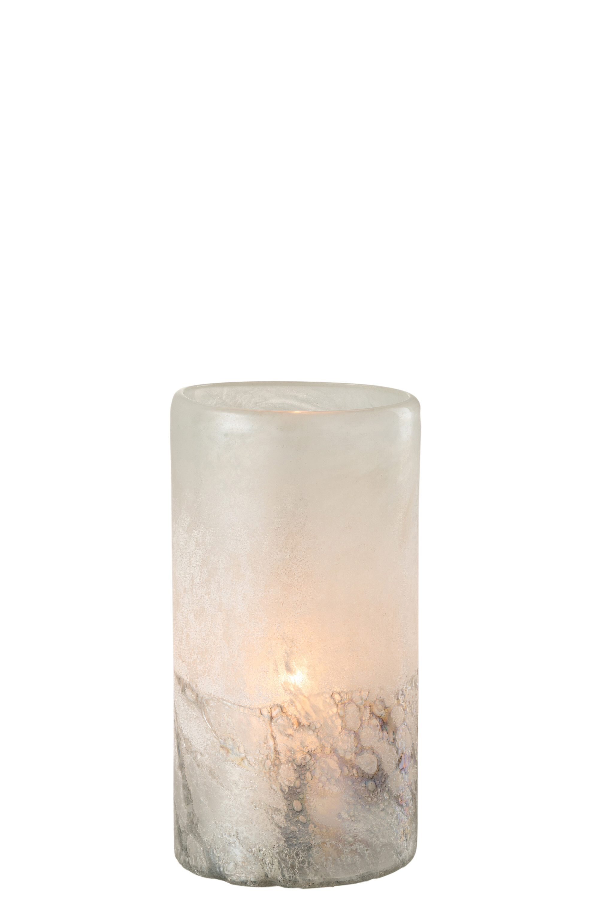 Vaza, Sticla, Alb, 11.5x11.5x22 [1]