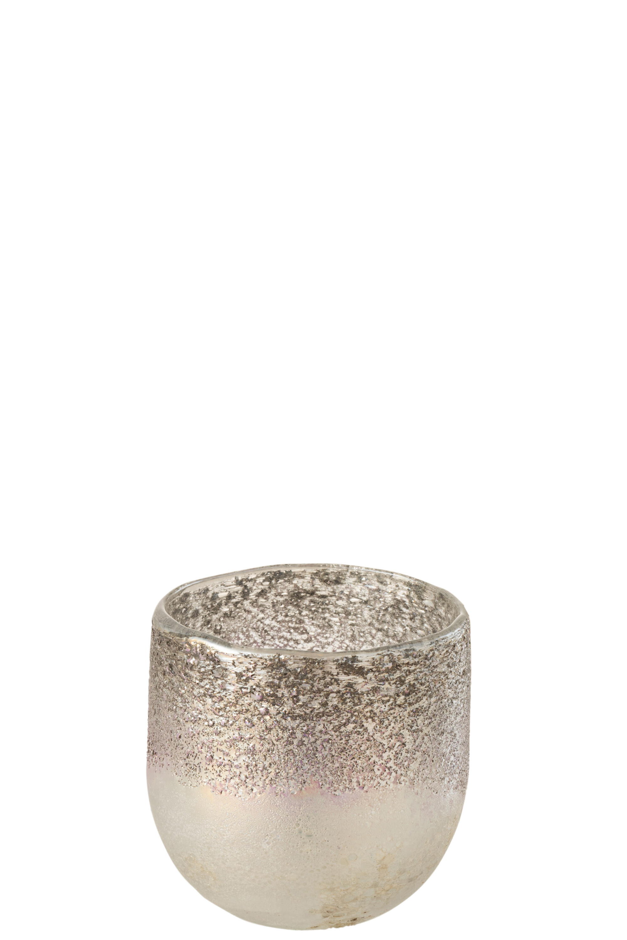 Suporturi lumanari - Suport lumanari, Sticla, Gri, 10.5x10.5x9