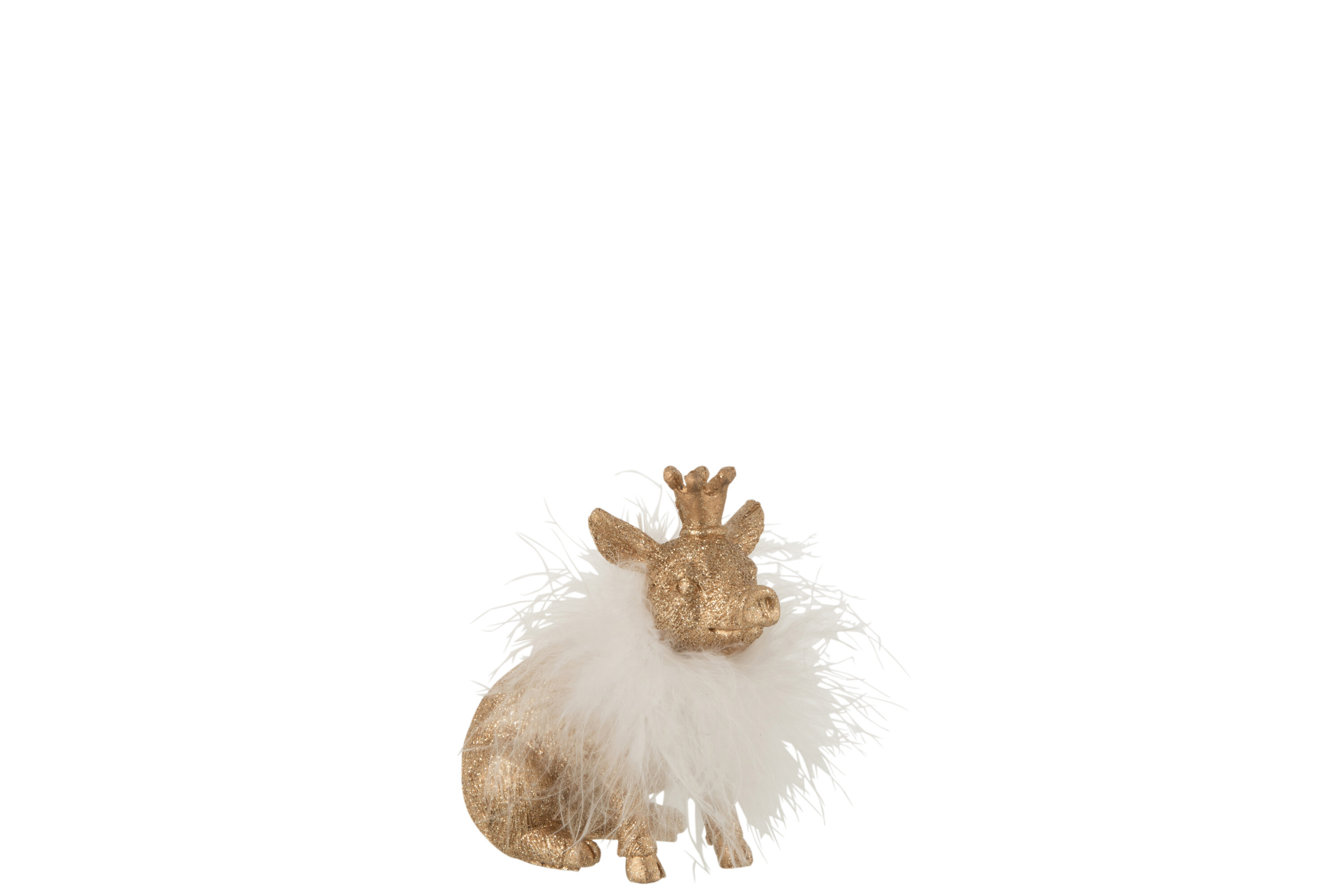 IN STOC - Figurina, Compozit, Auriu, 10x6x11