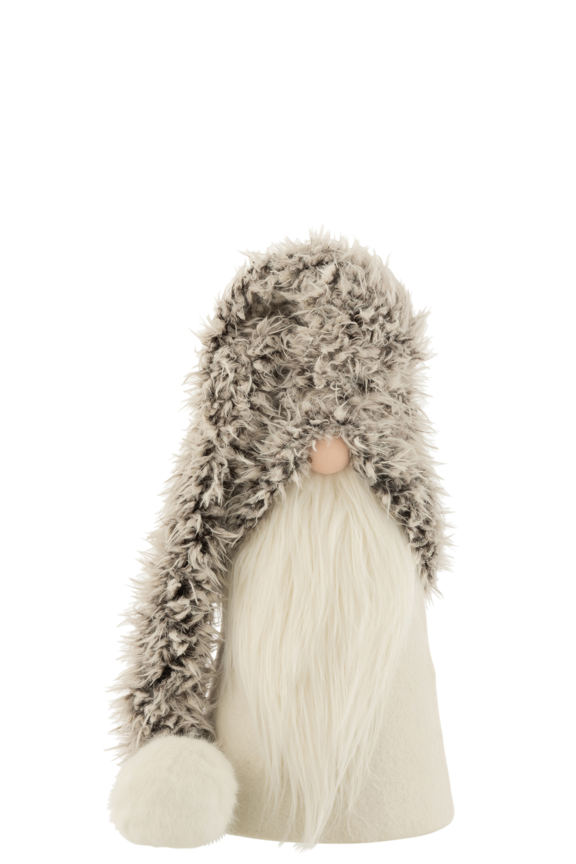 SALE % - Decoratiune Santa, Compozit, Alb, 22x22x44 cm