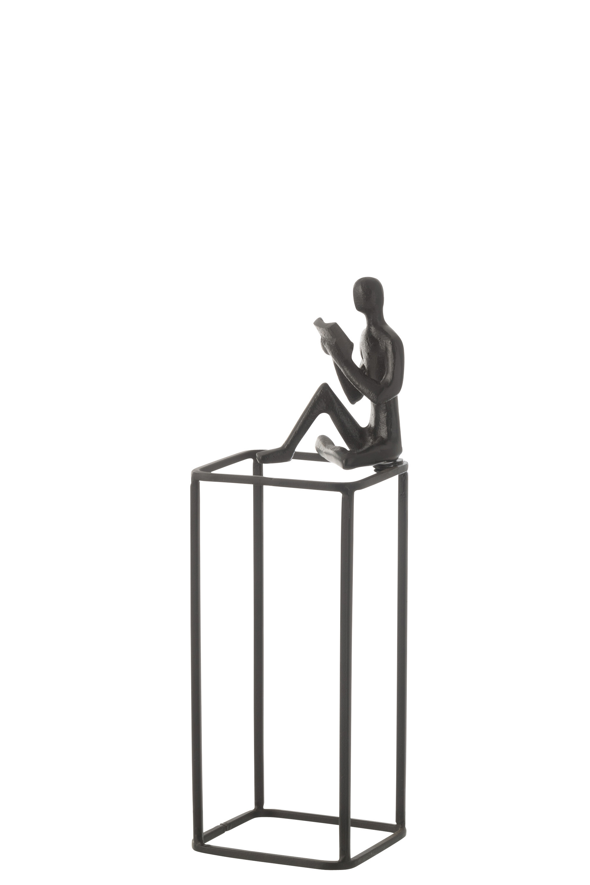 SALE % - Figurina Book On Cube, Aluminiu, Negru, 10x10x30 cm