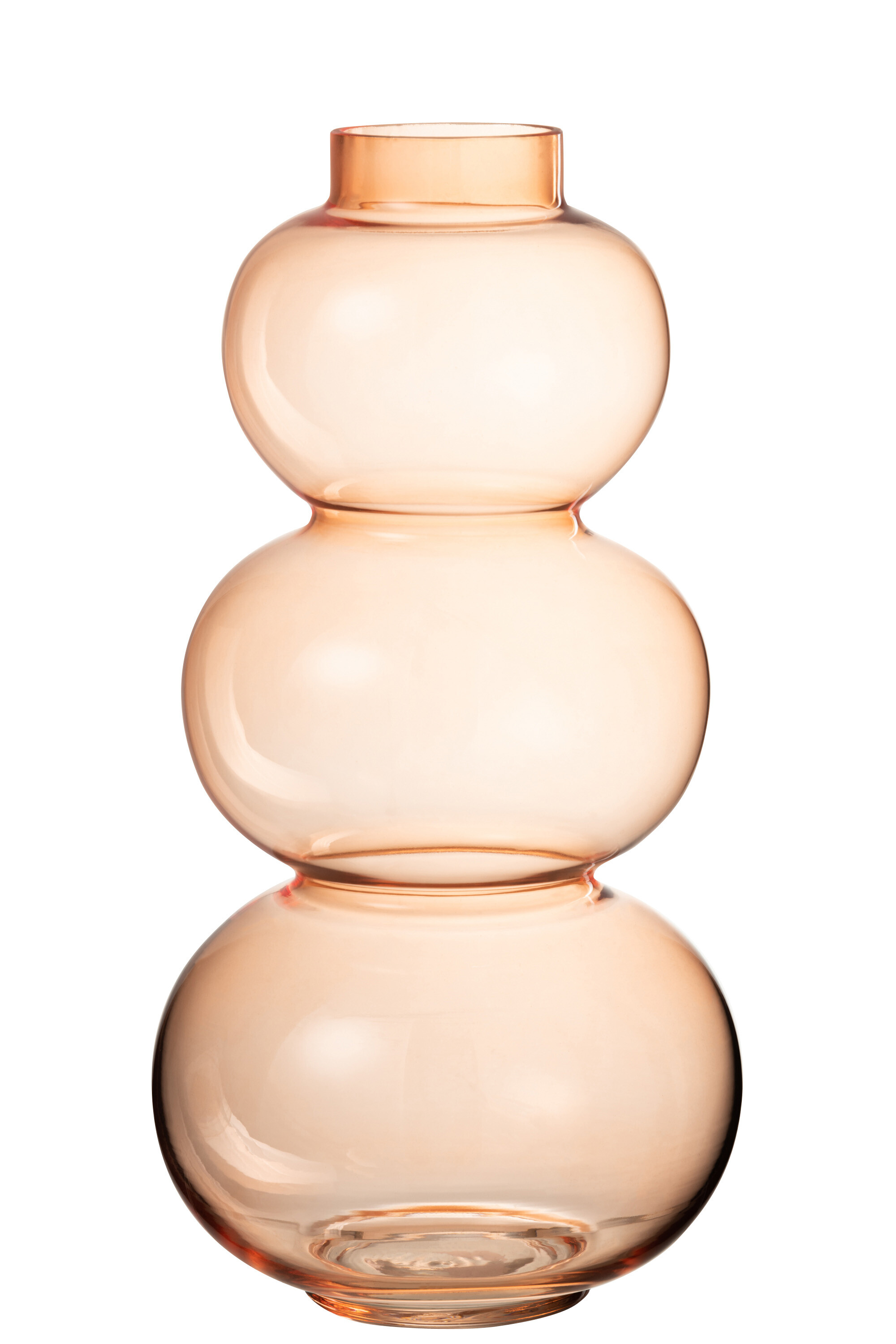 Vaze - Vaza, Sticla, Portocaliu, 18.5x18.5x36