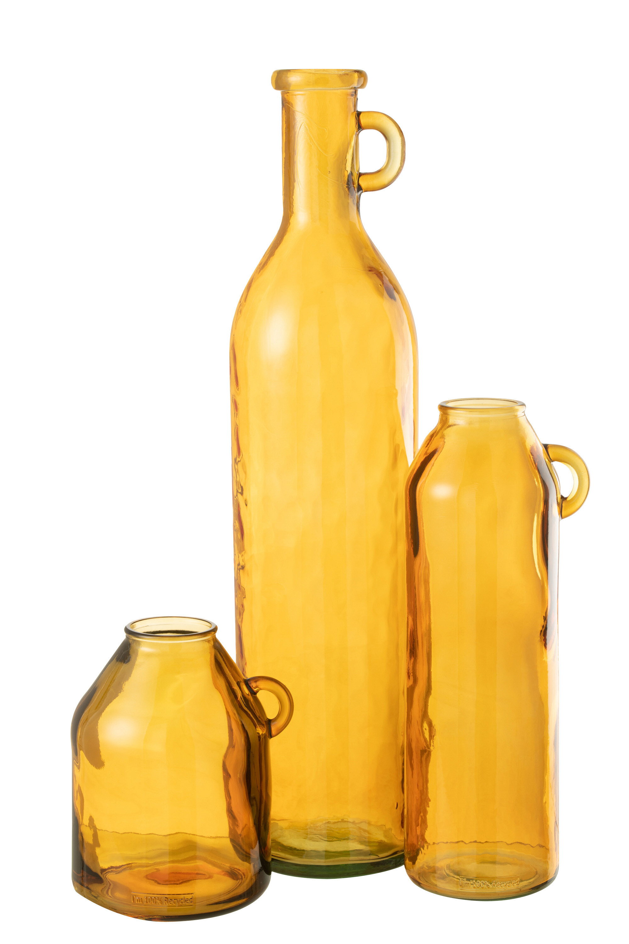 Vaza, Sticla, Ocru, 19x19x75 [3]