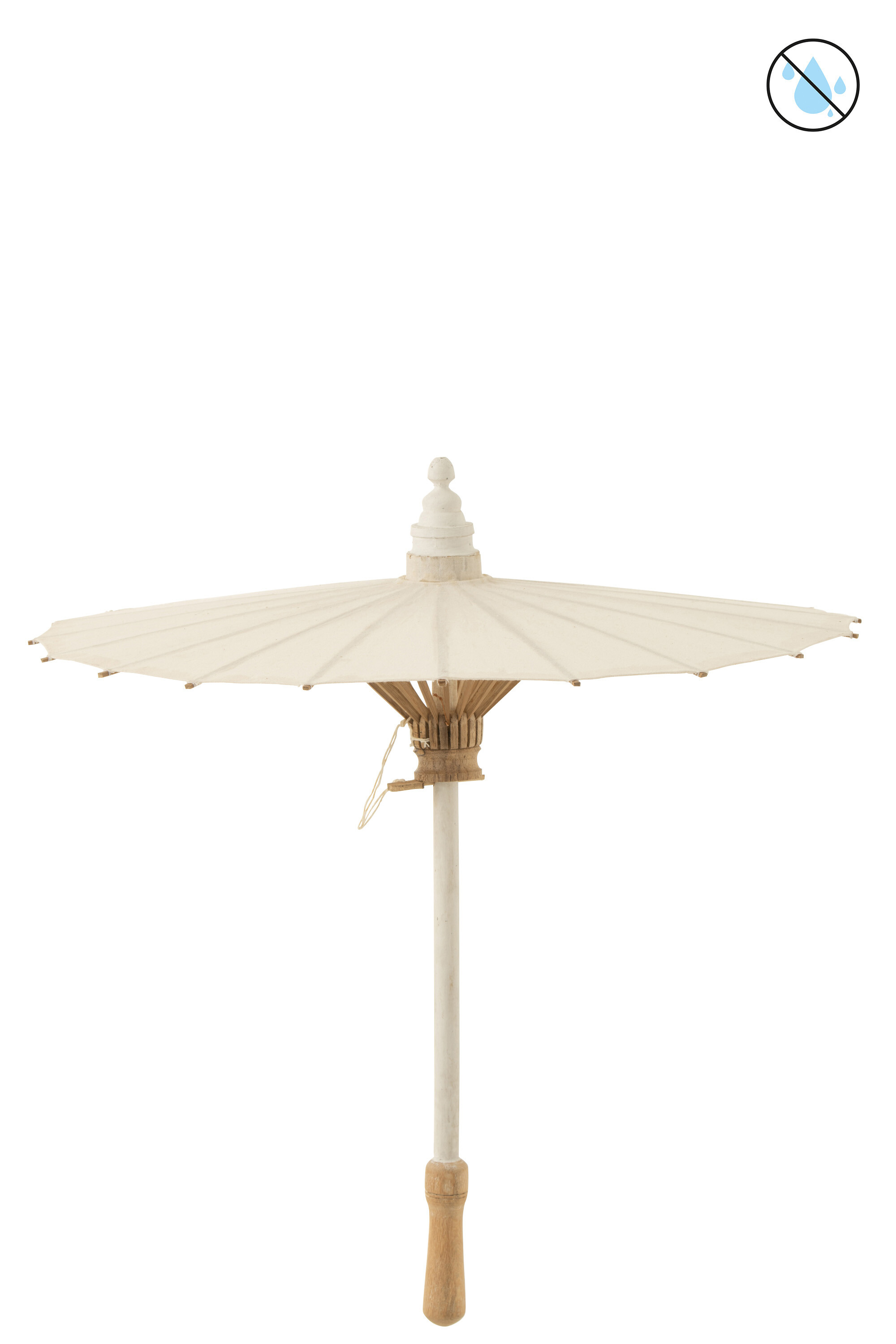 SALE % - Umbrela decorativa, Textil, Alb , 48x48x57