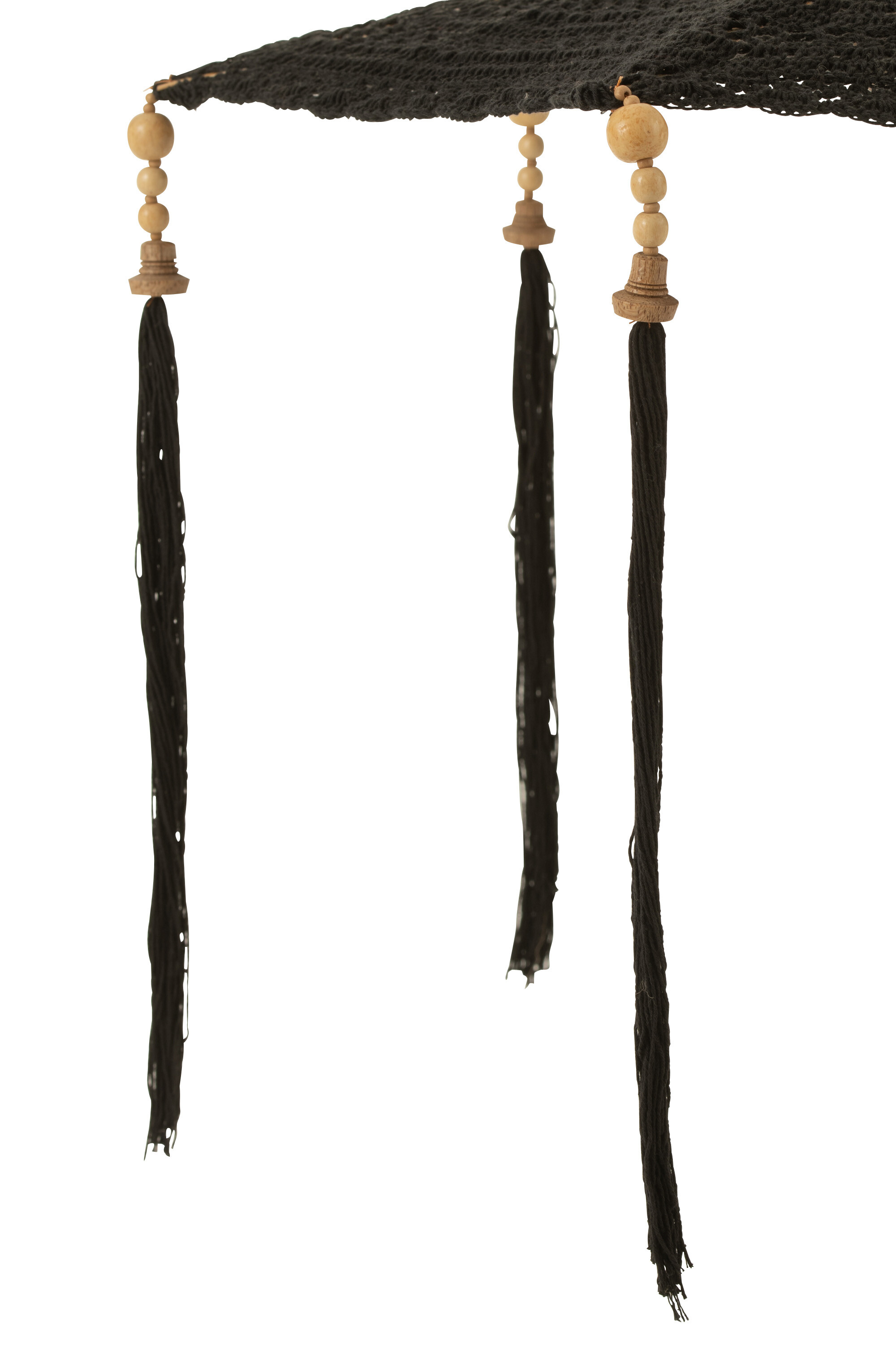 Umbrela decorativa, Textil, Negru, 94x53x53 [4]