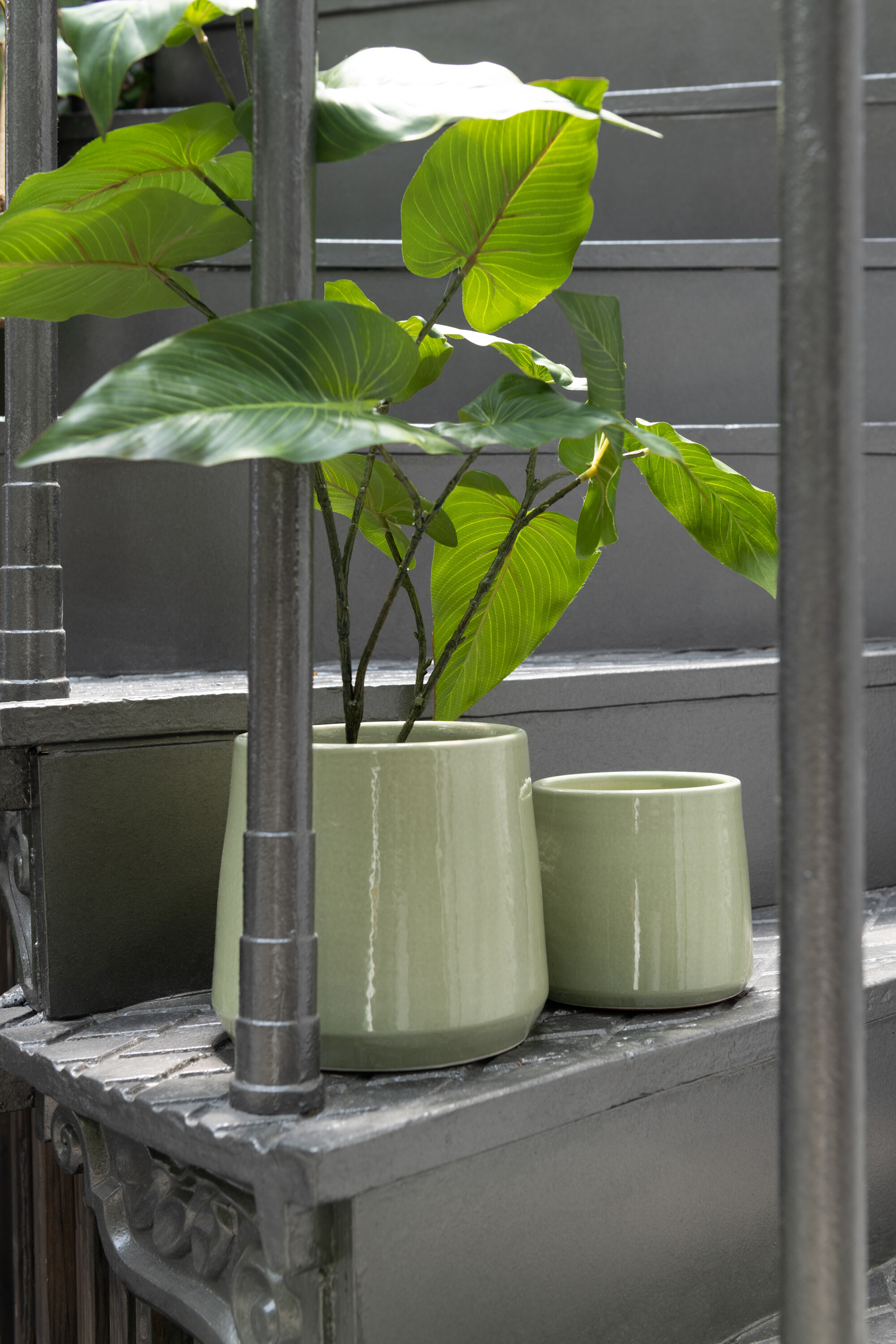 Ghiveci, Ceramica, Verde, 18x18x17 [3]