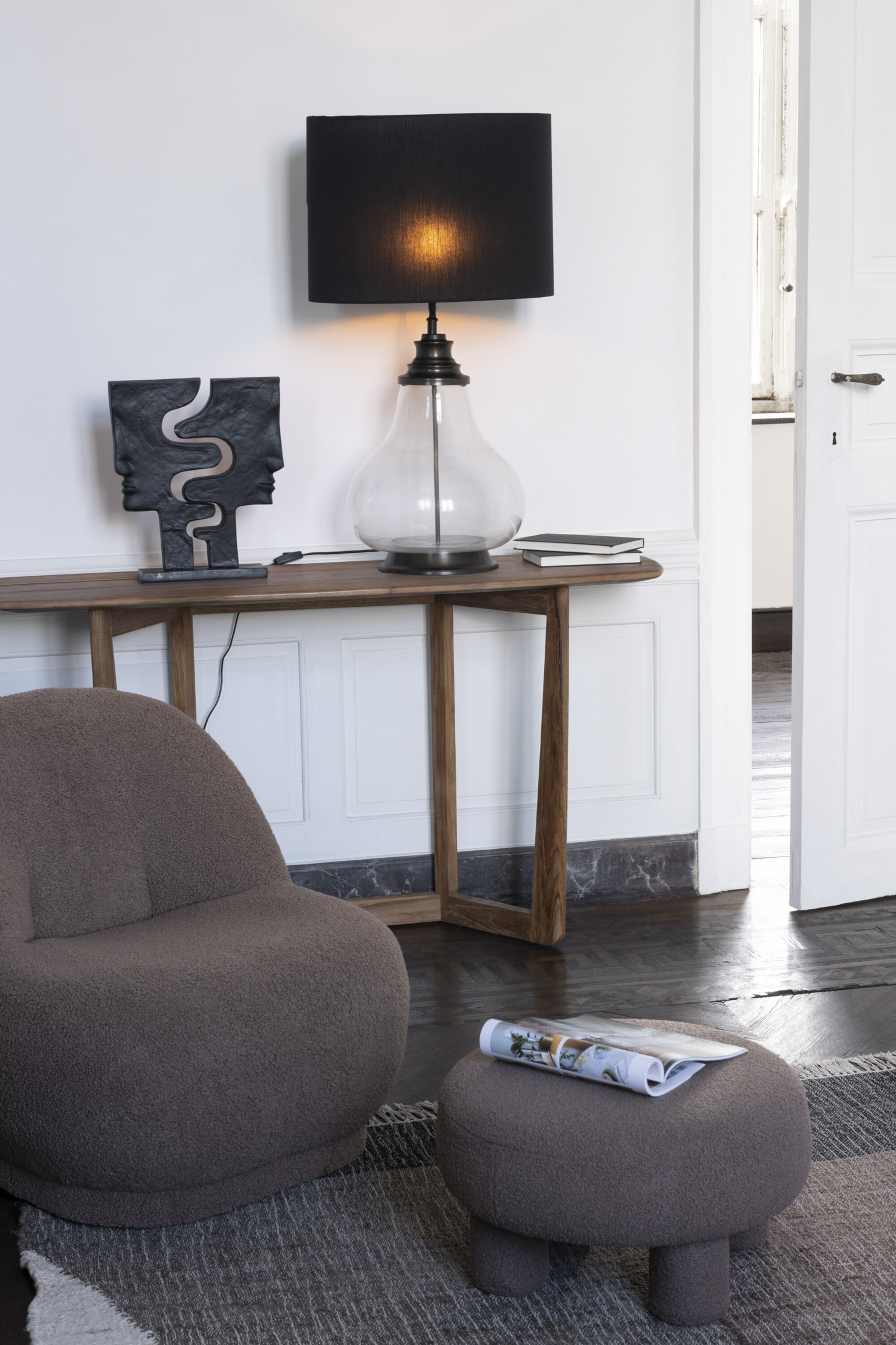 SALE % - Fotoliu, Velvet, Teddy