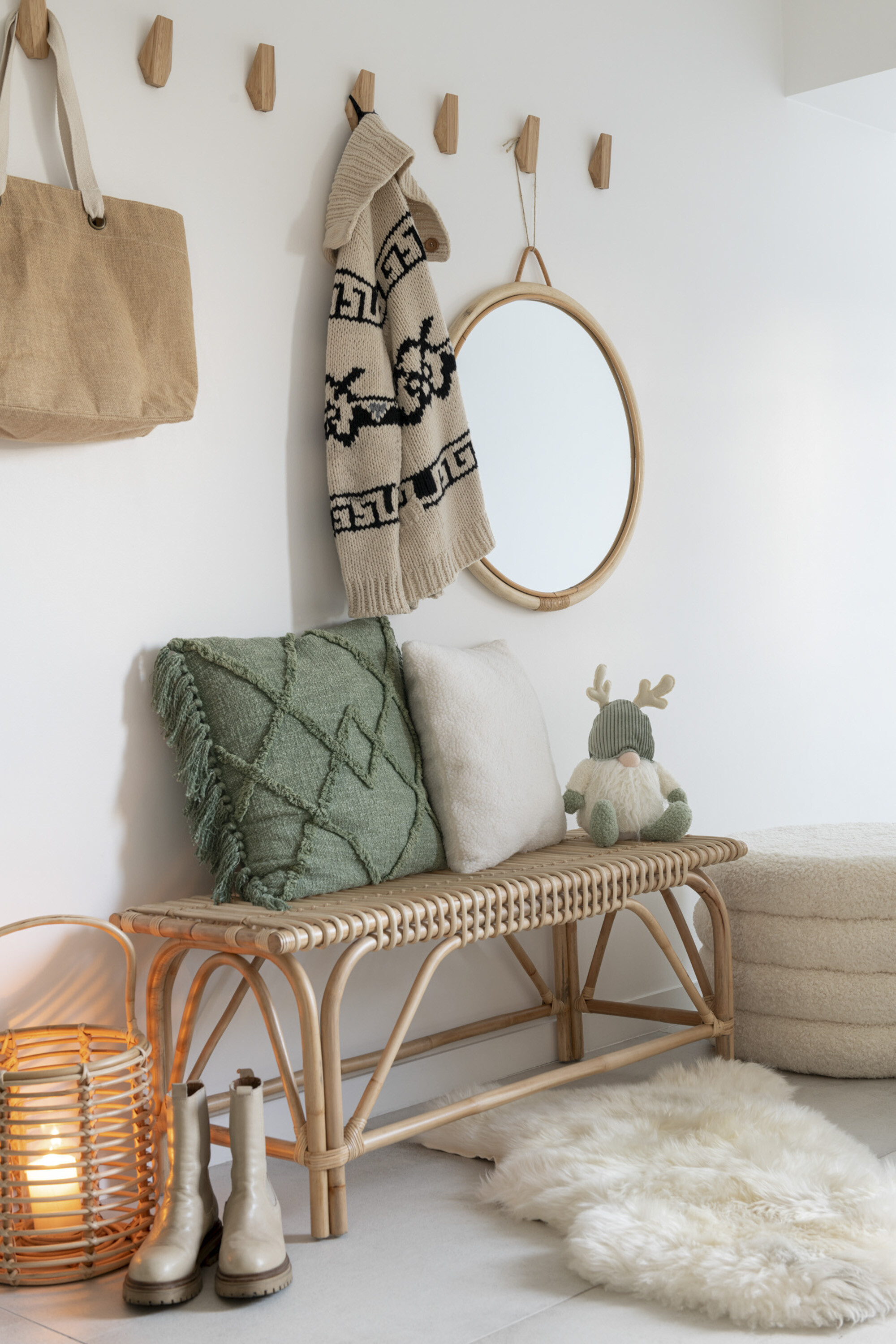 SALE % - Taburet, Rotund Teddy