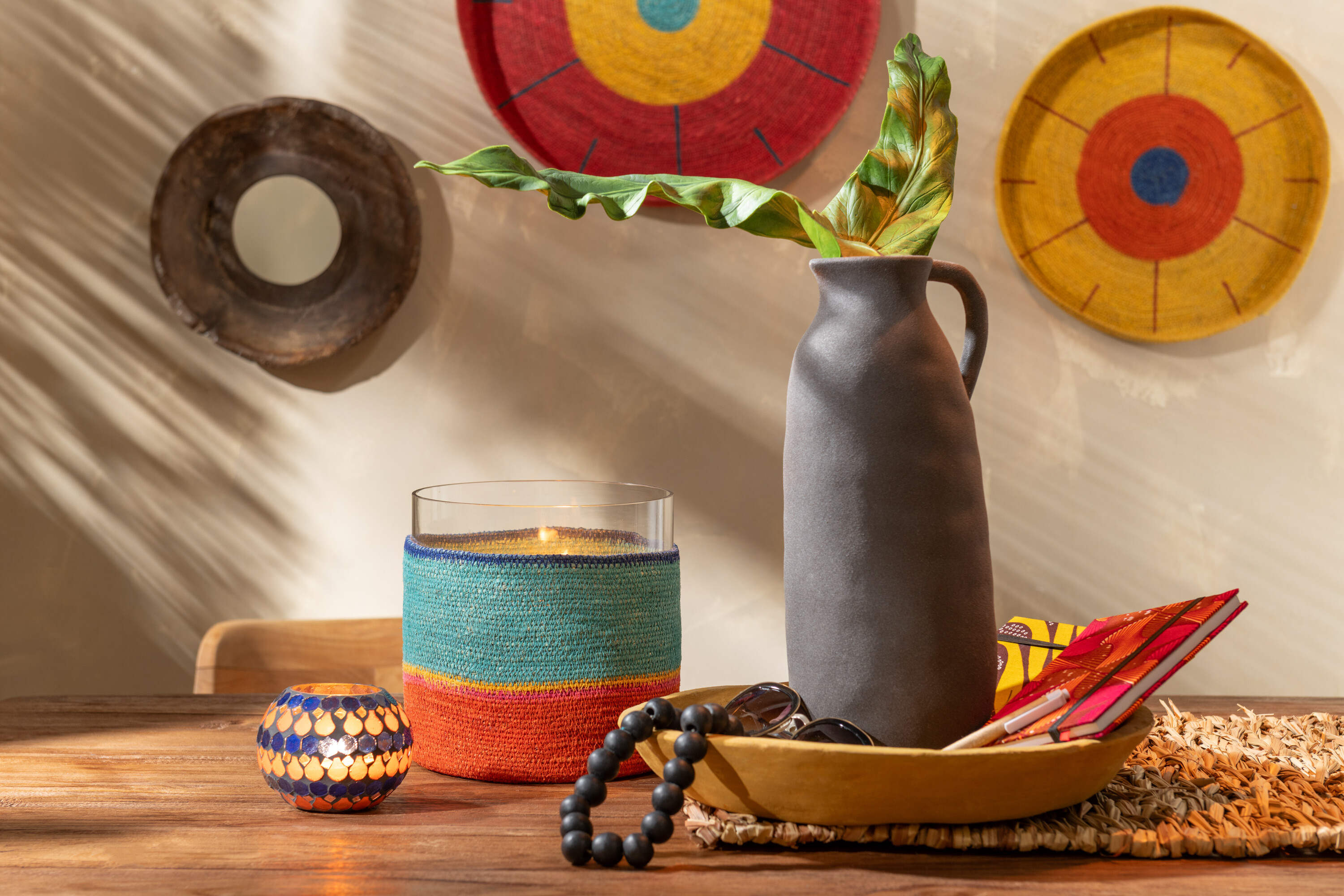 SALE % - Obiect decorativ, BOLURI, PAPER MACHE, SET3