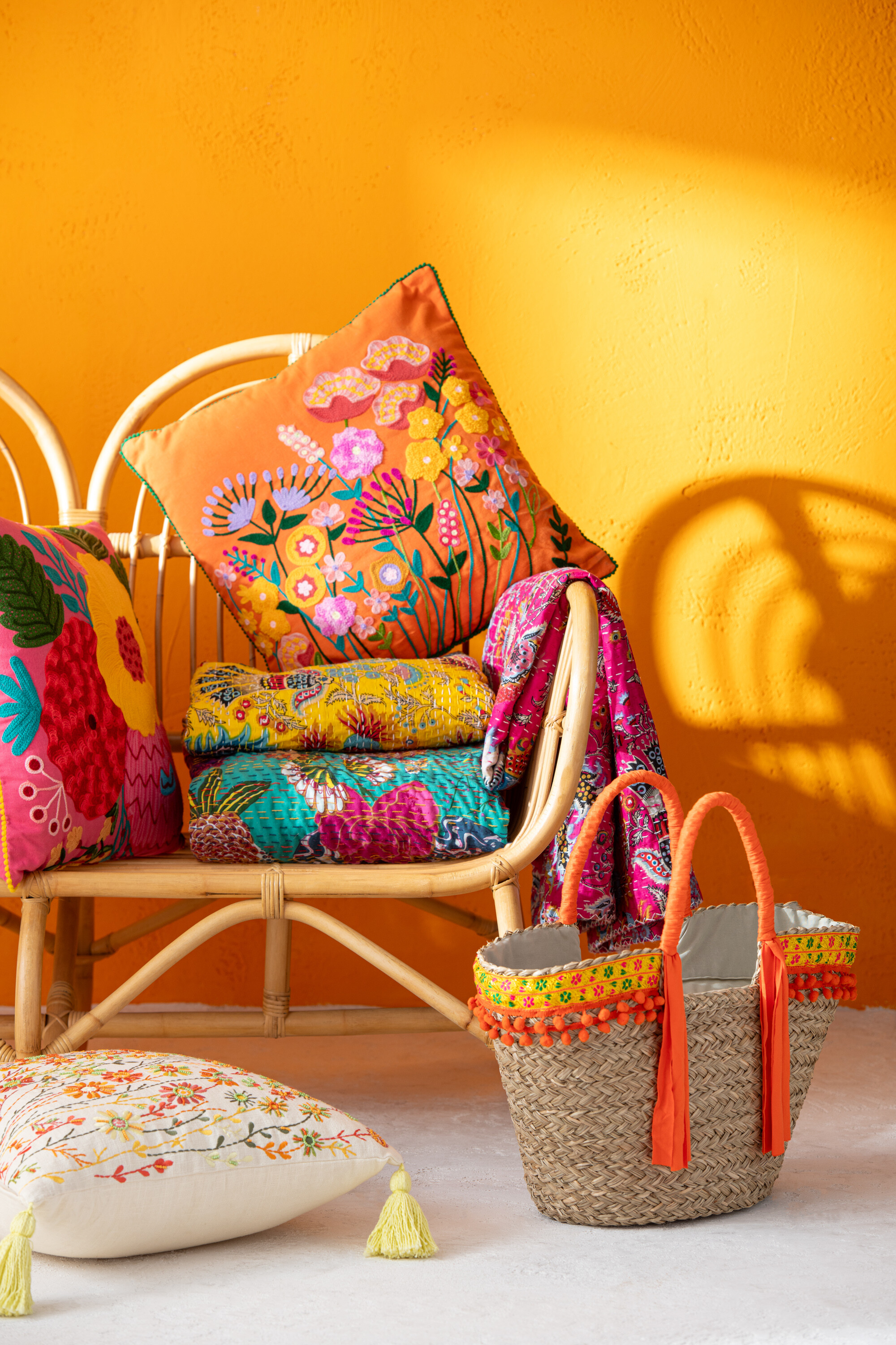 SALE % - GEANTA DE PLAJA, FLOWER ASS3