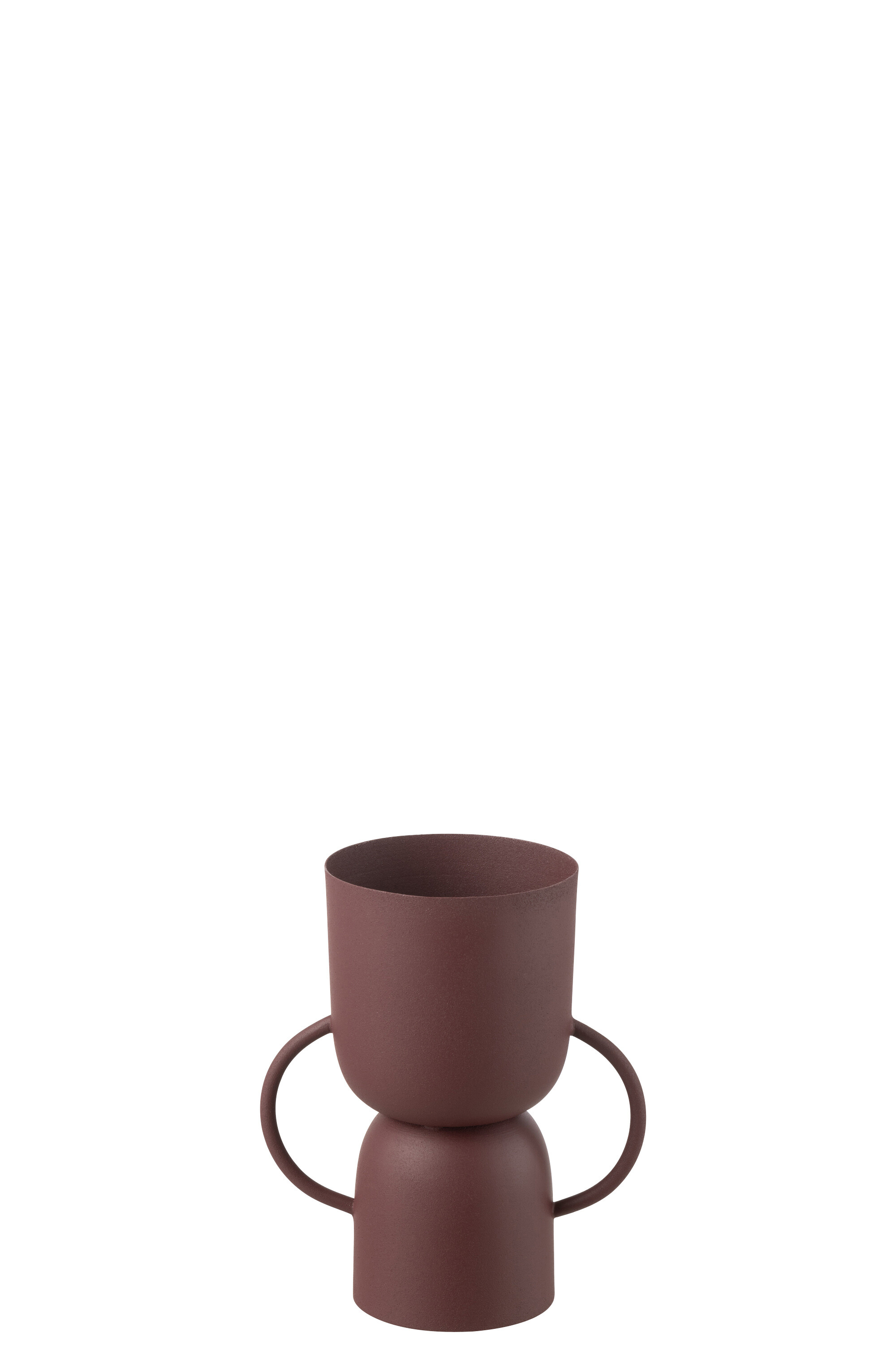 SALE % - Vază, Cup Iron Maroon, L 19.5| W 13| H 23.5 cm