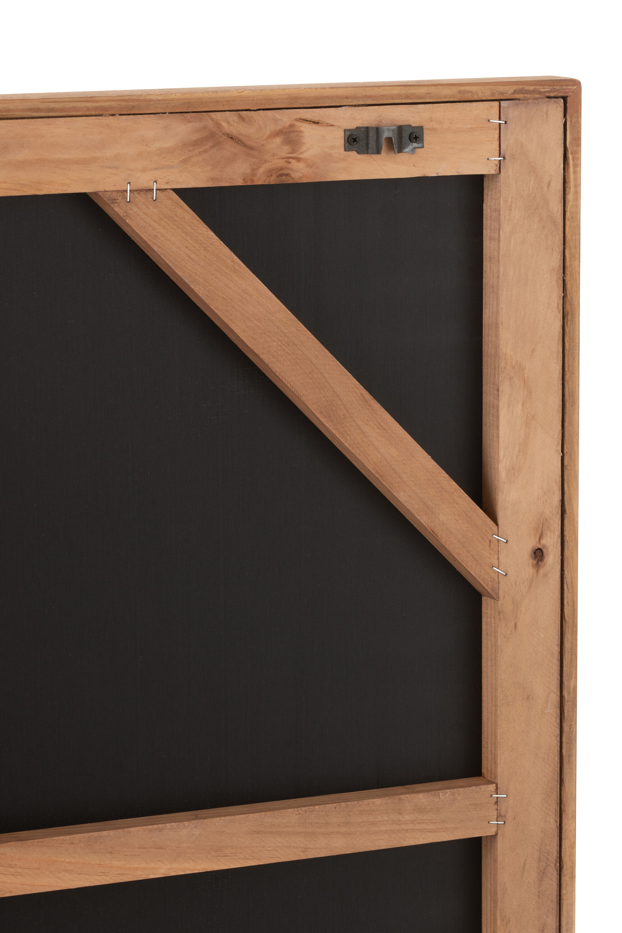 Decoratiune de perete, Josh, Lemn pin/Canva, Natural [4]