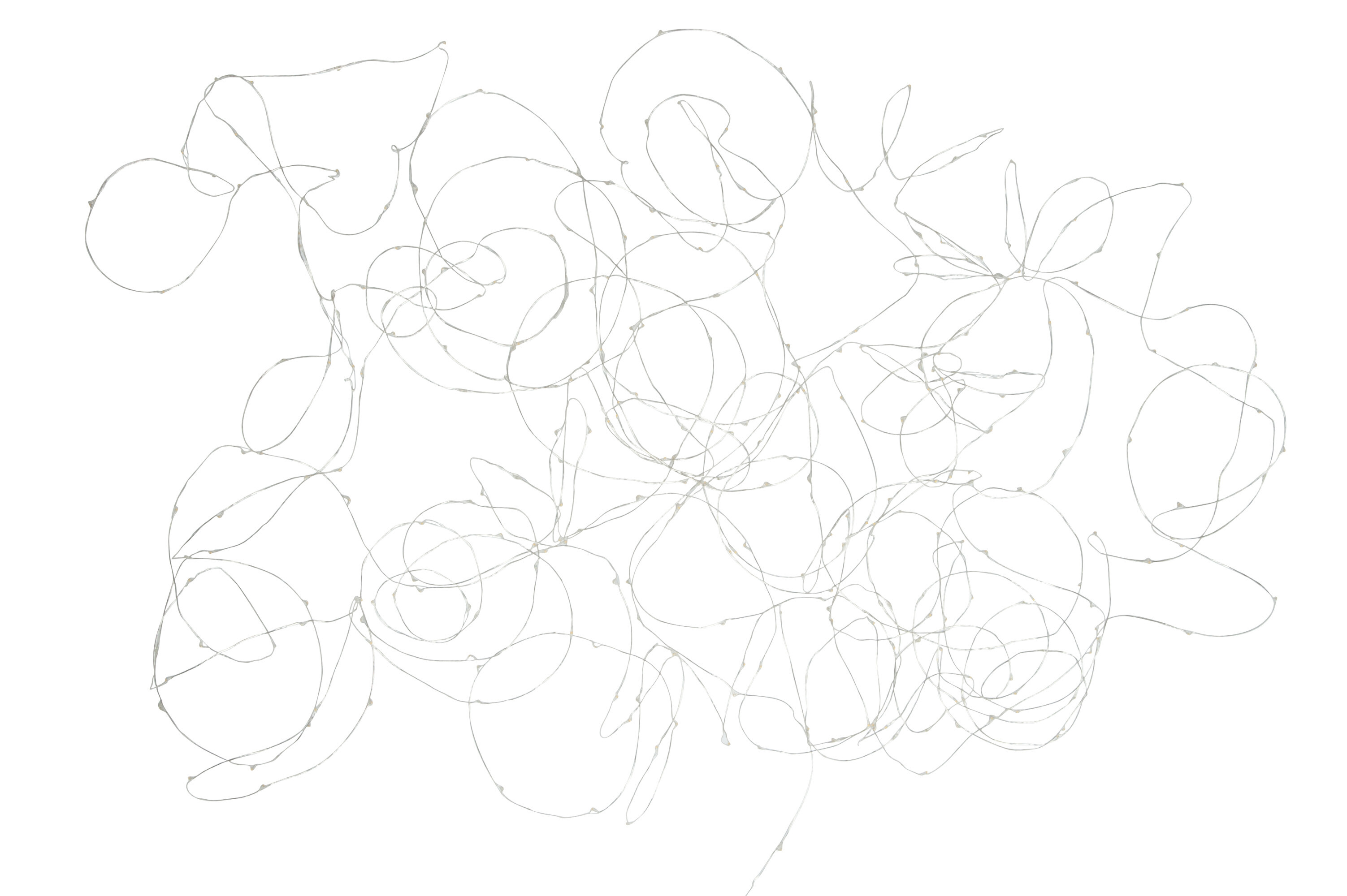 SALE % - Instalatie de Crăciun, 30M Argintiu 300L