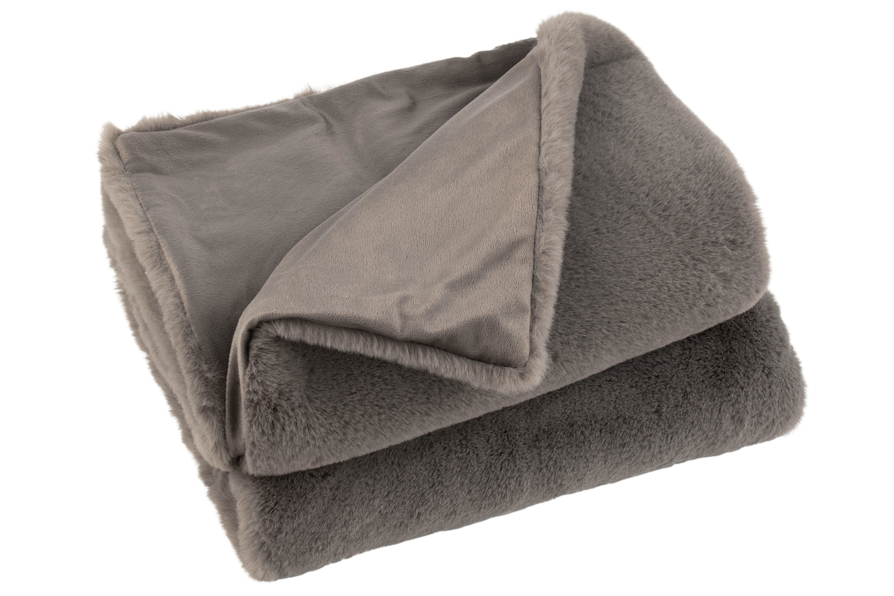 SALE % - Patura plaid, Material sintetic, Maro, 180x130x4