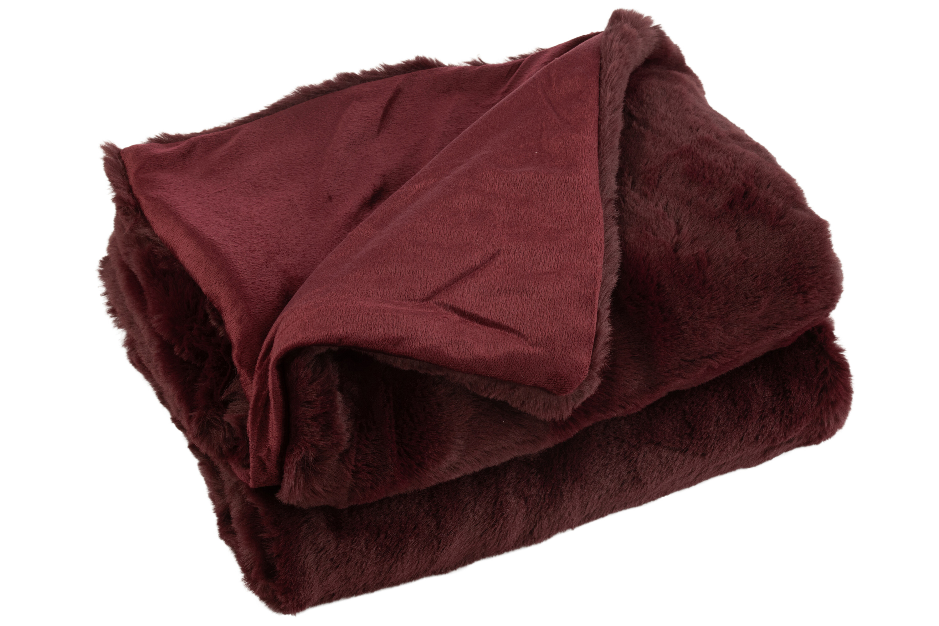 SALE % - Patura plaid, Material sintetic, Rosu, 180x130x3