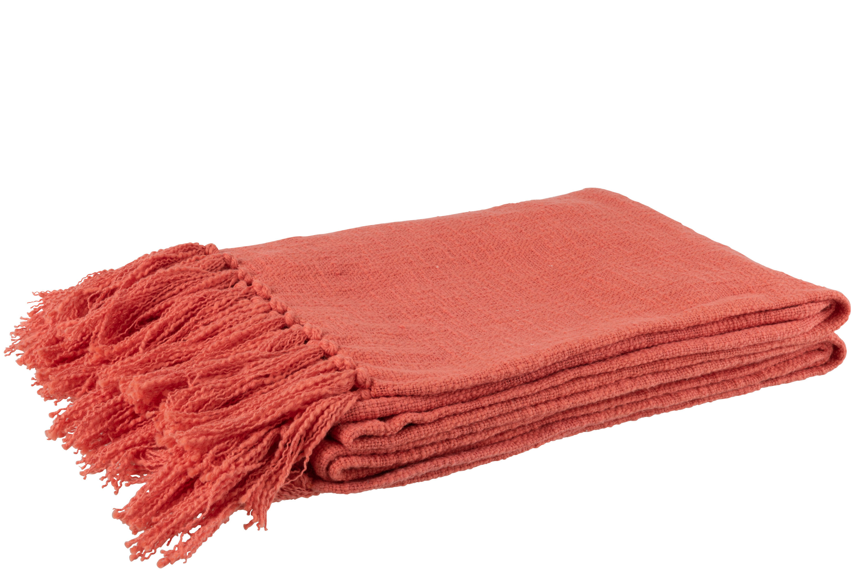 SALE % - Patura plaid, Textil, Rosu, 170x130x0.5