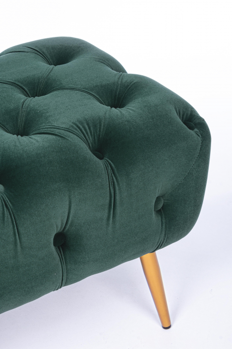 Bancheta Giacinta, Otel/Poliester, Verde, 103x46x40 cm [5]