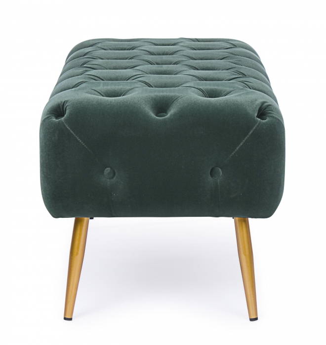 Bancheta Giacinta, Otel/Poliester, Verde, 103x46x40 cm [3]