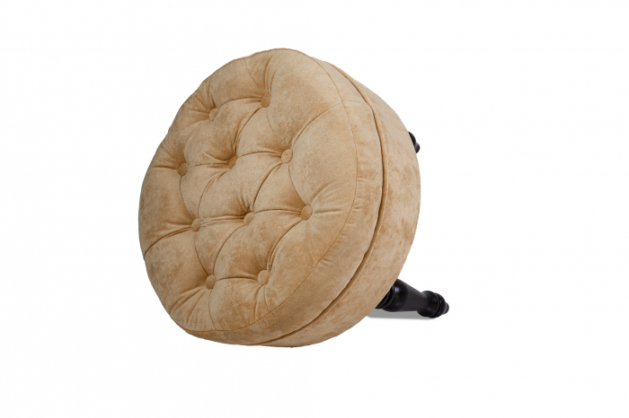 Taburet Filip chesterfield, bej, 50x48 cm [3]