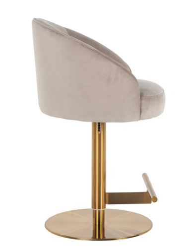 Scaun de bar Zabi, kaki/auriu,112x57x56 cm [2]