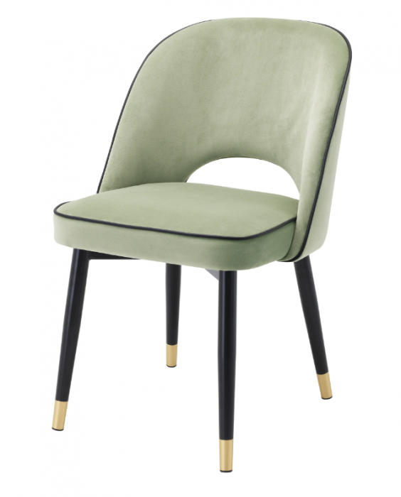 Scaun dining, Cliff Savona, verde pistache, catifea S/2 [2]
