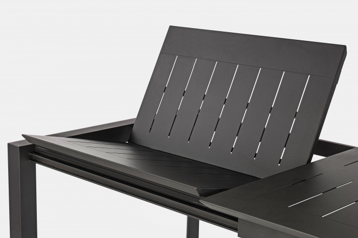 Masa extensibila KONNOR, Aluminiu, Negru, 160/240x100x76 cm [4]