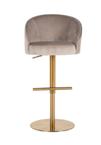 Scaun de bar Zabi, kaki/auriu,112x57x56 cm [4]