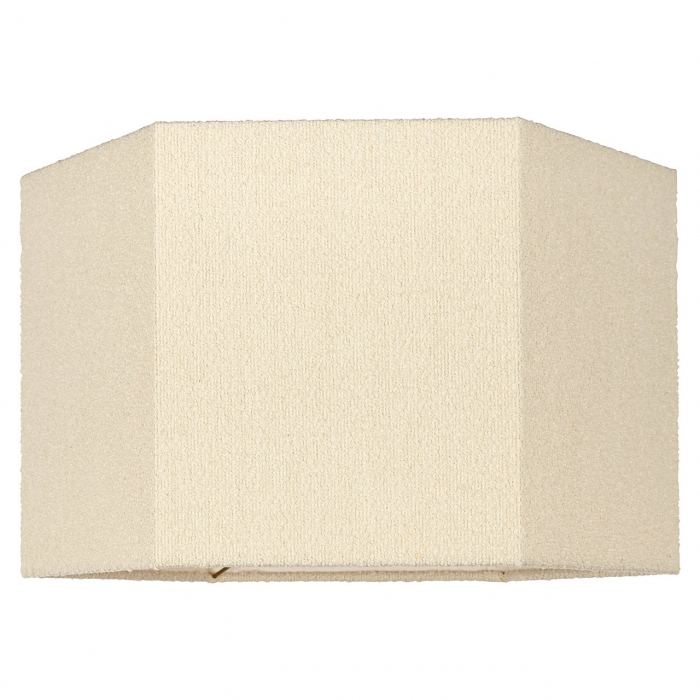 Abajur, Soho alb bouclé hexagon mediu (alb) [2]