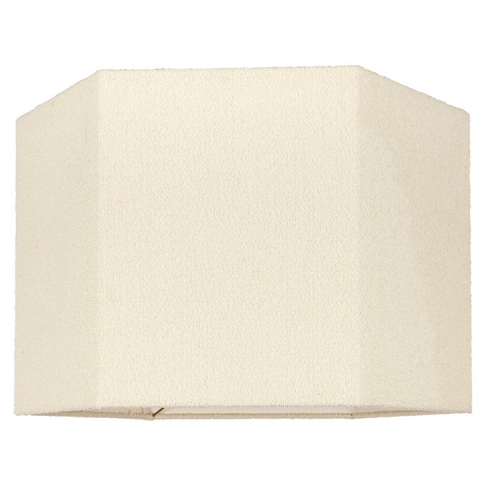 Abajur, Soho alb bouclé hexagon XL (alb) [2]
