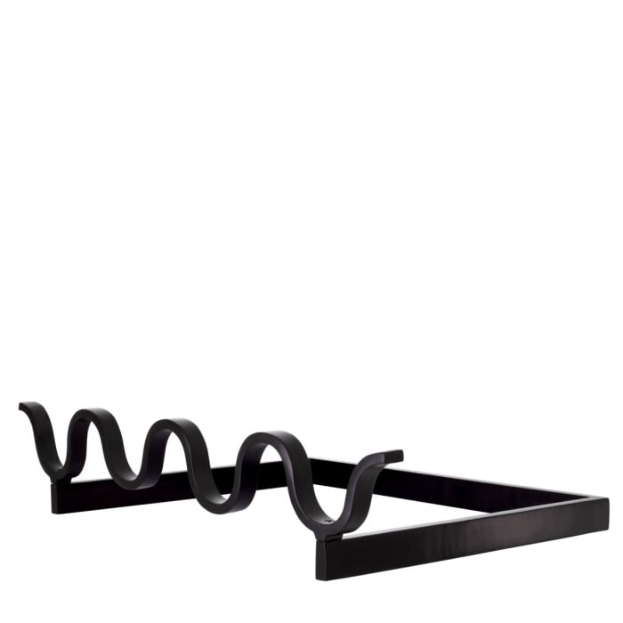 Accesorii semineu, Andiron (Suport lemne) Barlieu negru, Dims: W. 73 | D. 45 | H. 14.5  (CM) [2]