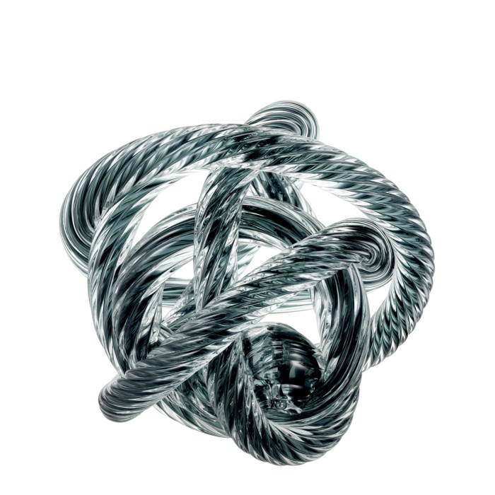 Accesoriu birou Dominico gri albastru sticla M, Dims: Ø 15  (CM) [3]