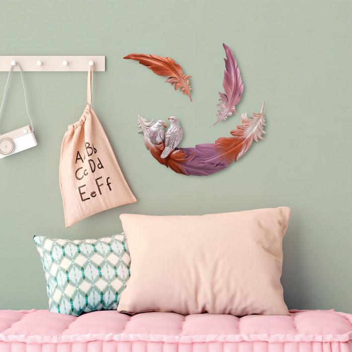 Accesoriu decorativ de perete, Love Birds - 3 image15